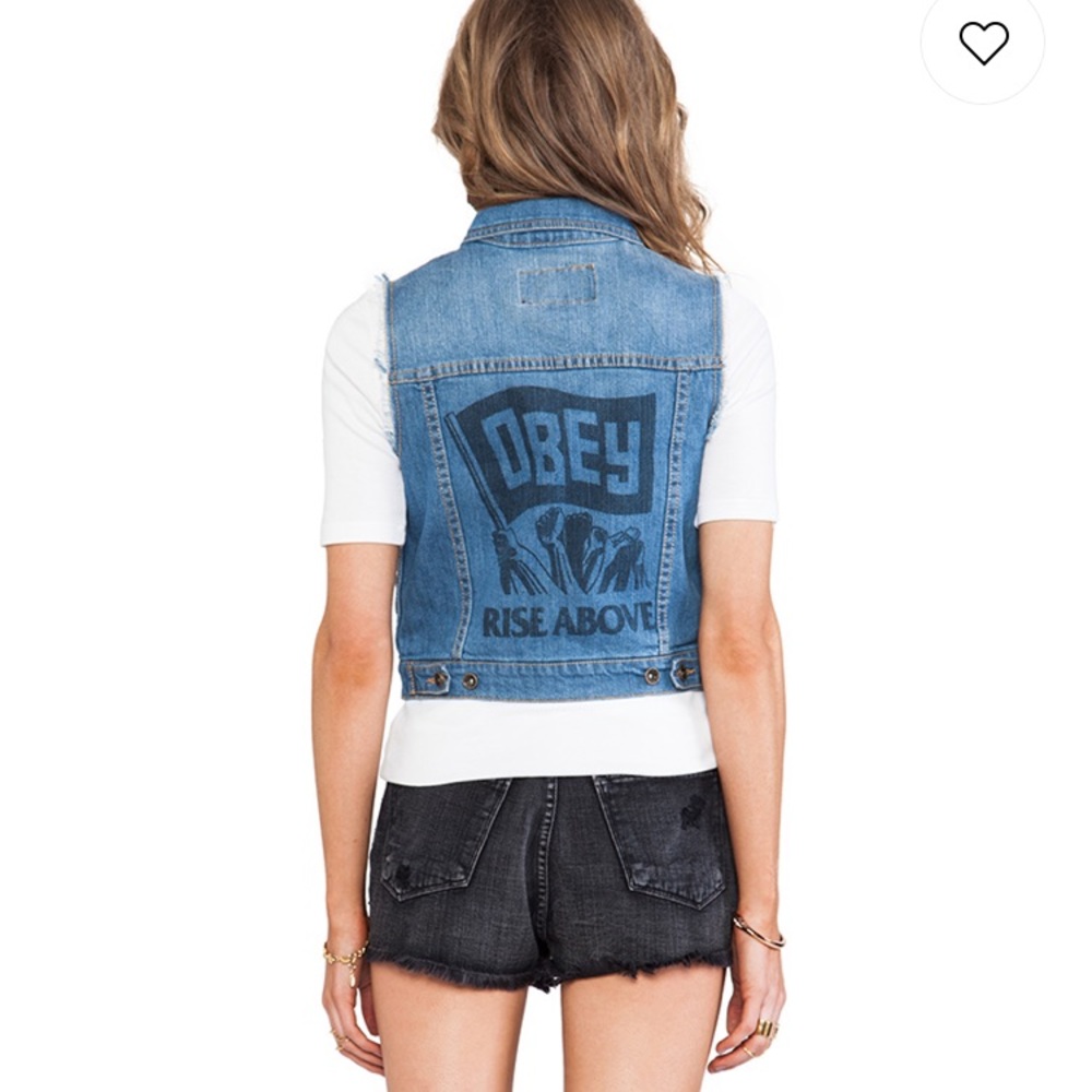 Obey Propaganda Rise Above Vest in Vintage Indigo